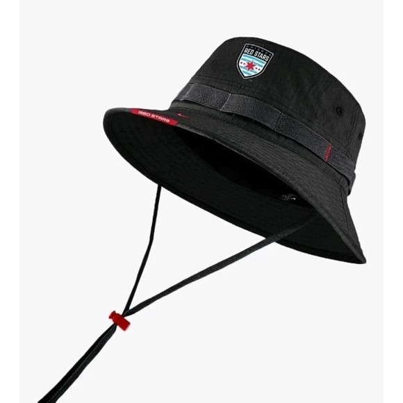 Nike Dri-FIT Chicago Red Stars Boonie Hat Black/Red Soccer - Picture 1 of 5